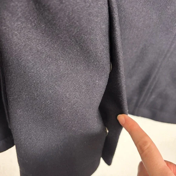 Barbour Barkston Deep Navy Wool Blend Men’s Jacket Small to Medium Heritage - Picture 5 of 16